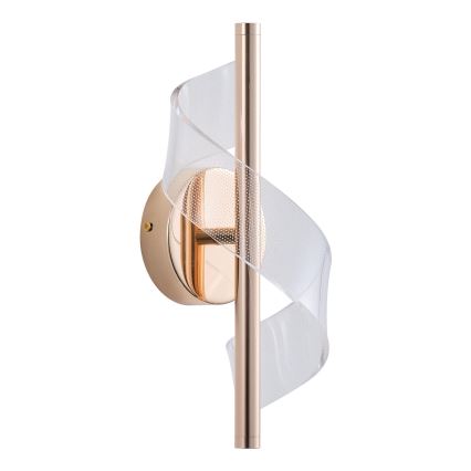 LED væglampe LED/8W/230V 3000K guldfarvet
