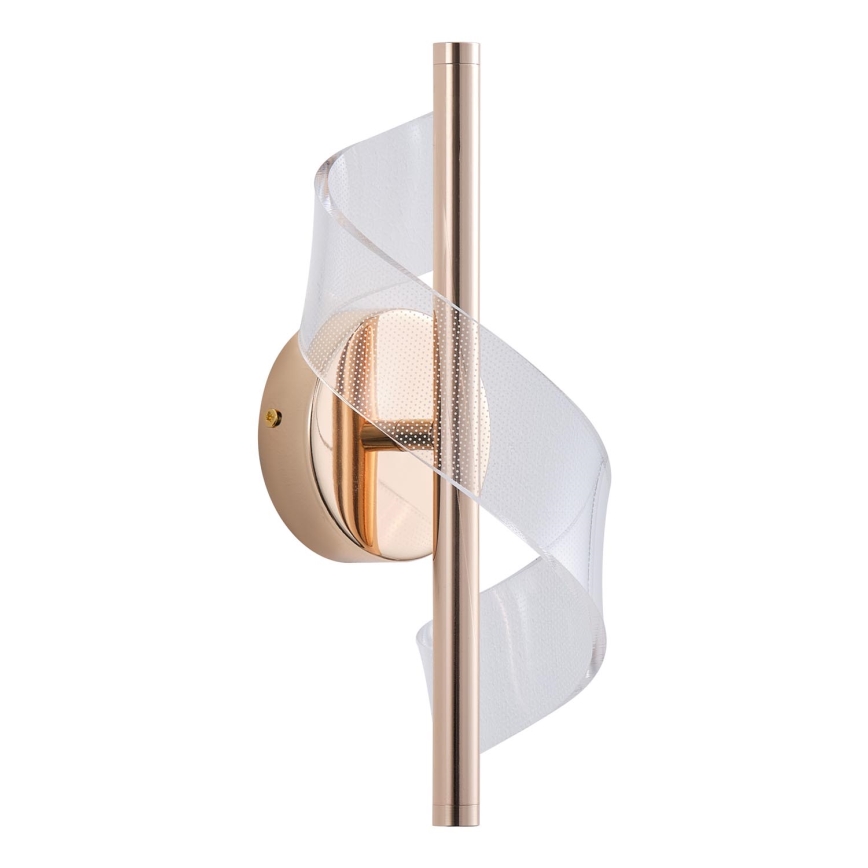LED væglampe LED/8W/230V 3000K guldfarvet