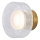 LED væglampe LED/8W/230V 3000K guldfarvet/transparent