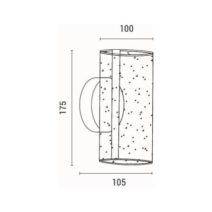 LED væglampe LED/8W/230V 3000K