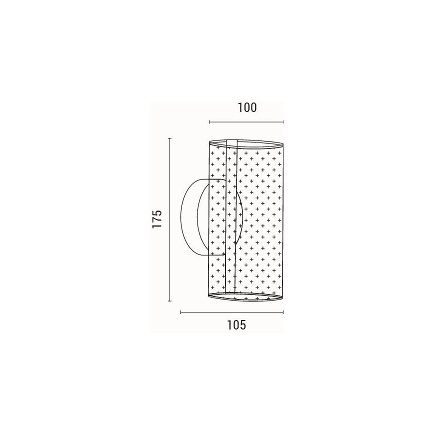 LED væglampe LED/8W/230V 3000K