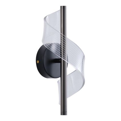 LED væglampe LED/8W/230V 3000K sort