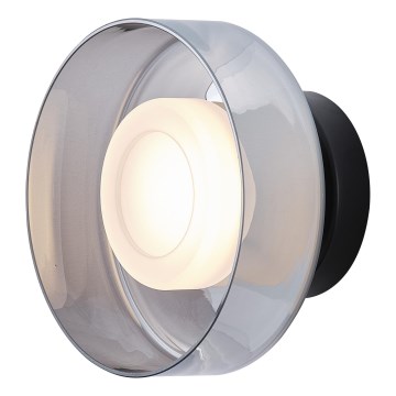 LED væglampe LED/8W/230V 3000K sort/røget