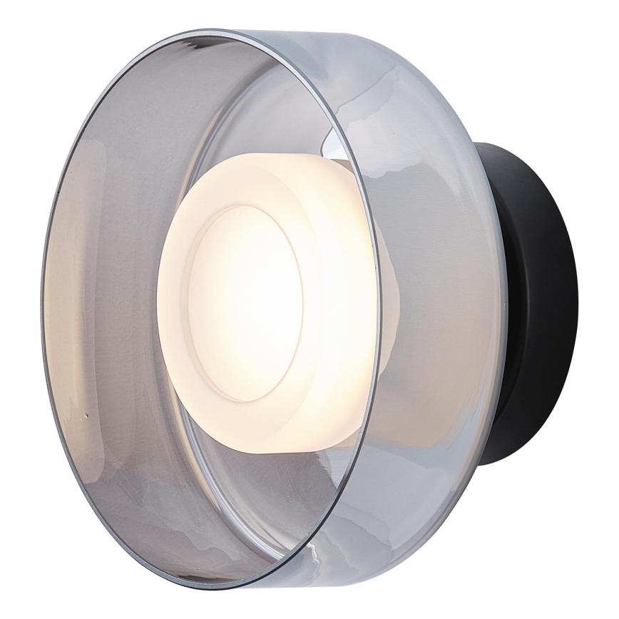 LED væglampe LED/8W/230V 3000K sort/røget