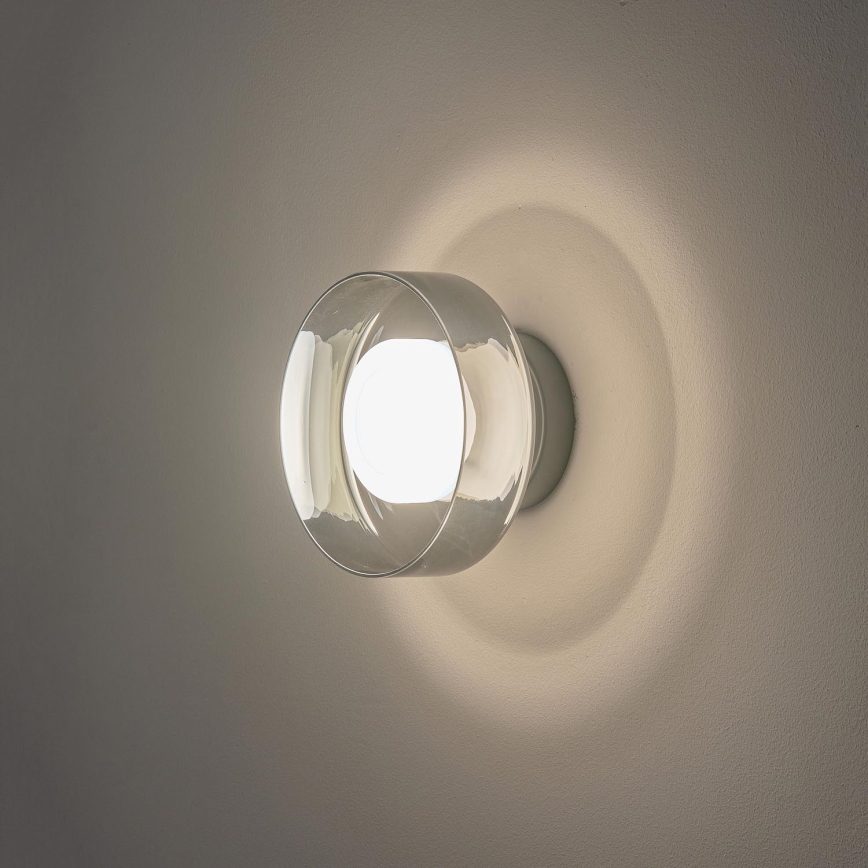 LED væglampe LED/8W/230V 3000K sort/røget