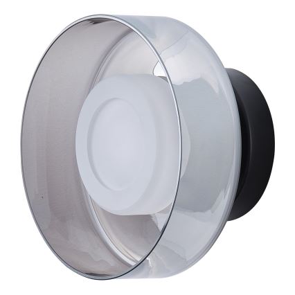 LED væglampe LED/8W/230V 3000K sort/røget