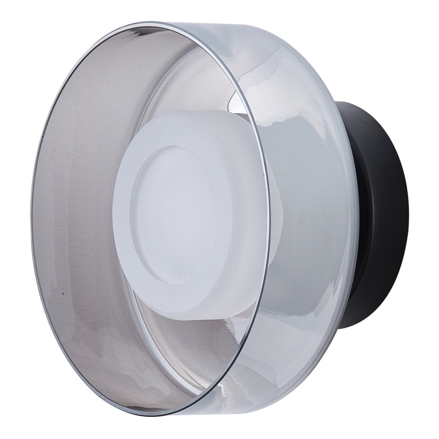 LED væglampe LED/8W/230V 3000K sort/røget