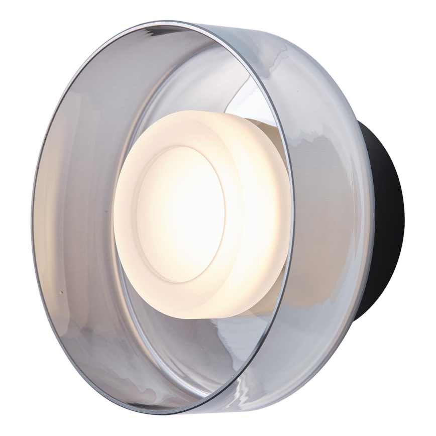 LED væglampe LED/8W/230V 3000K sort/røget