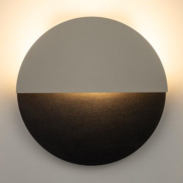 LED væglampe LUNA LED/7W/230V diameter 26 cm sort/beige
