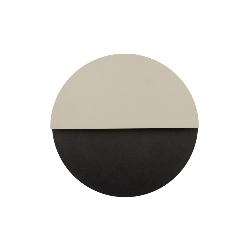 LED væglampe LUNA LED/7W/230V diameter 36 cm sort/beige