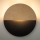 LED væglampe LUNA LED/7W/230V diameter 36 cm sort/beige
