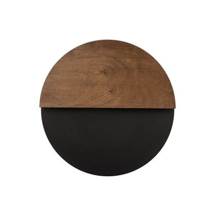 LED væglampe LUNA LED/7W/230V diameter 36 cm sort/brun