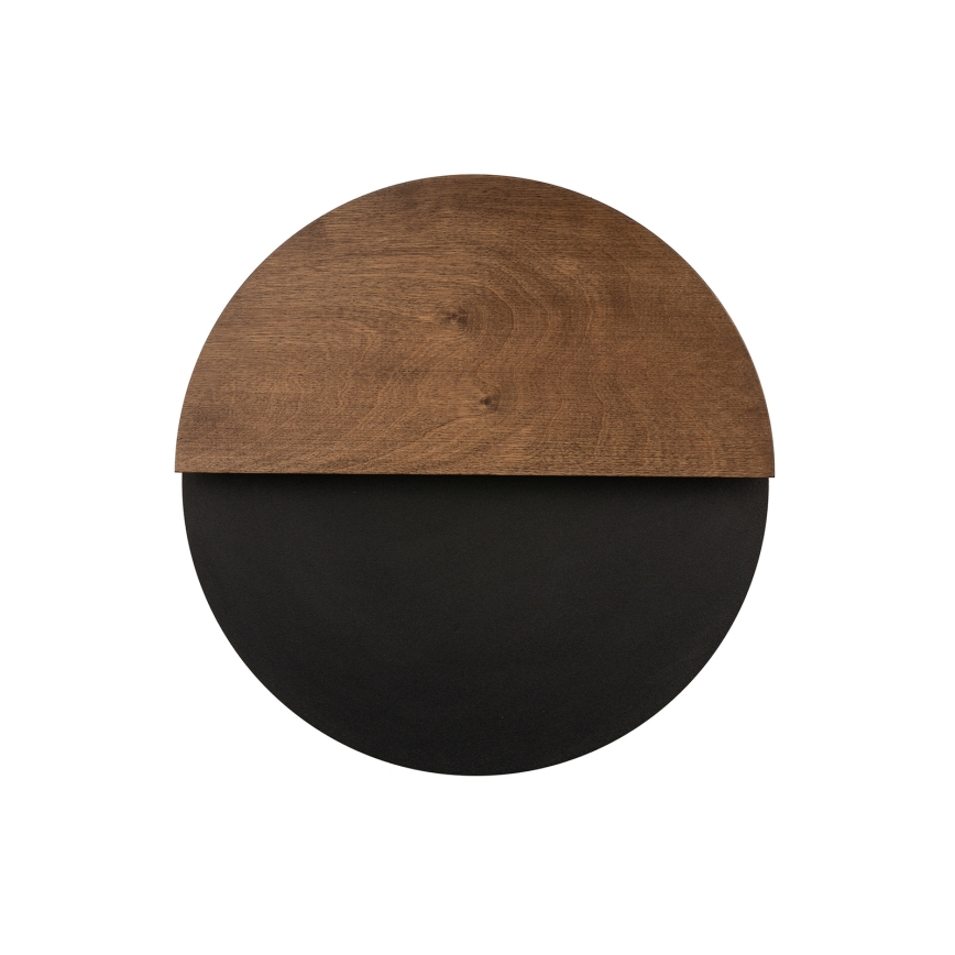 LED væglampe LUNA LED/7W/230V diameter 36 cm sort/brun