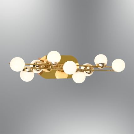 LED væglampe MARS LED/12W/230V 3000K guldfarvet