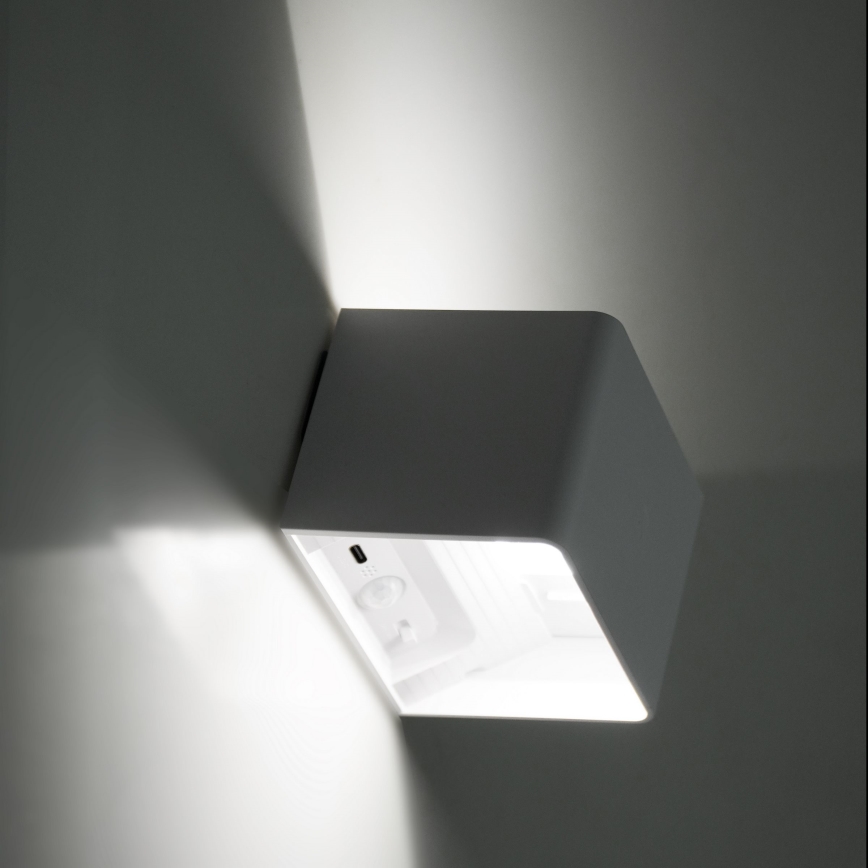 LED Dæmpbar væ touch-funktion lys med sensor MIRI LED/2,5W/3,7V 3000/4000/6400K 4000 mAh hvid
