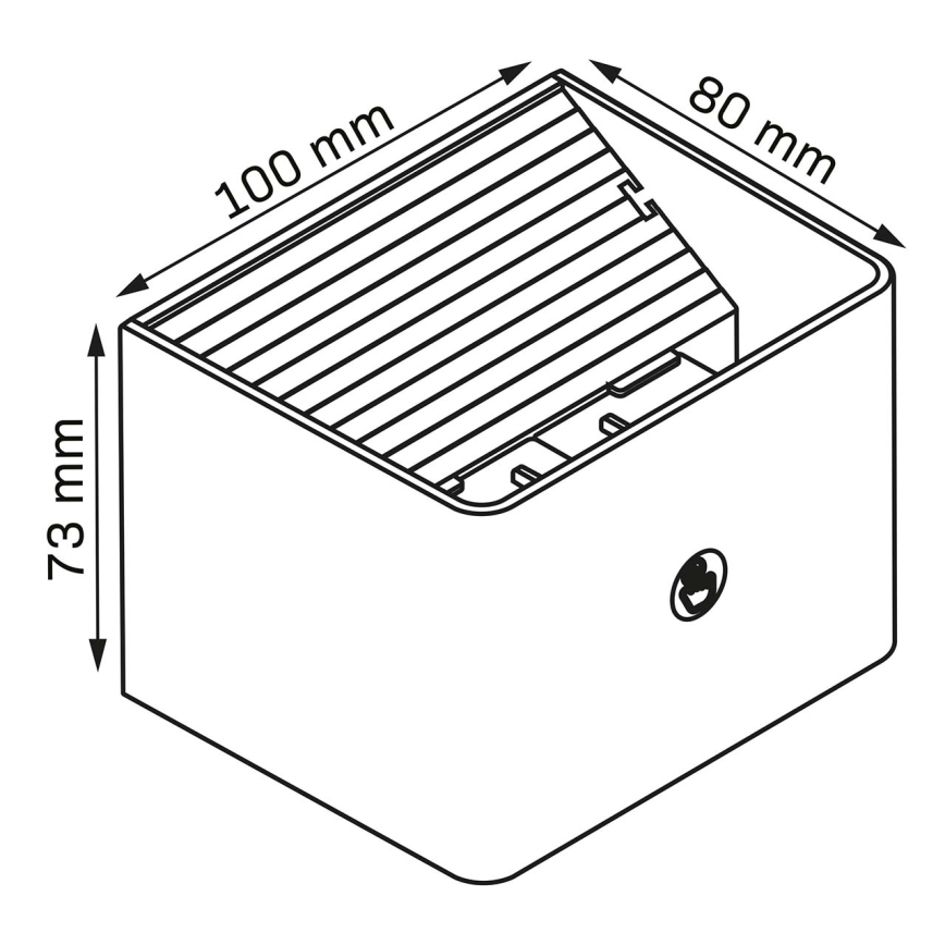 LED Dæmpbar væ touch-funktion lys med sensor MIRI LED/2,5W/3,7V 3000/4000/6400K 4000 mAh hvid