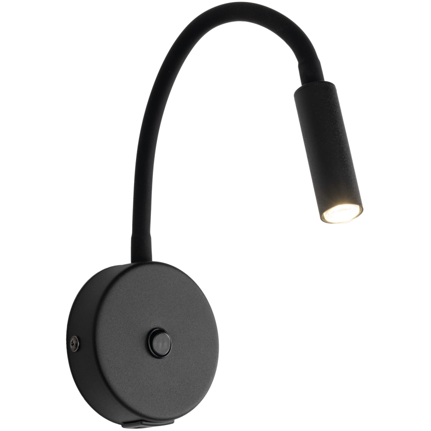 LED Væglampe med USB port LAGOS 1xG9/3W/5V 4000K sort