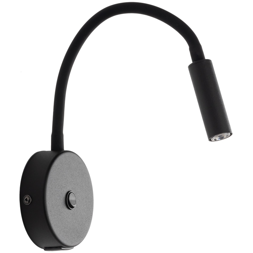 LED Væglampe med USB port LAGOS 1xG9/3W/5V 4000K sort