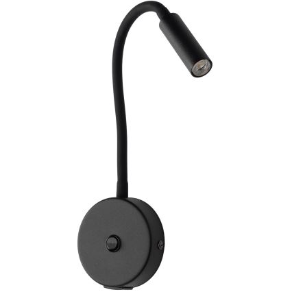 LED Væglampe med USB port LAGOS 1xG9/3W/5V 4000K sort