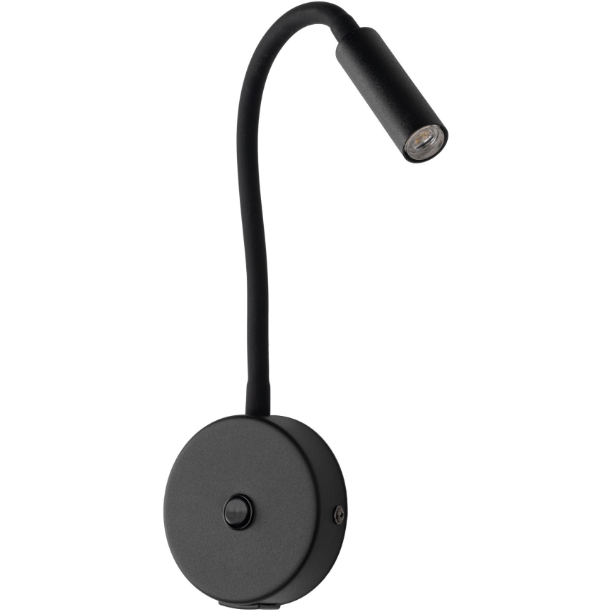 LED Væglampe med USB port LAGOS 1xG9/3W/5V 4000K sort