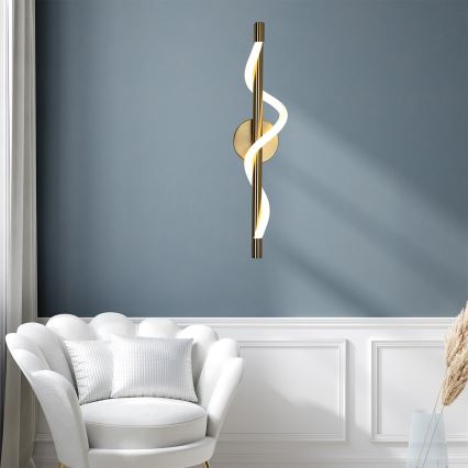 LED-væglampe MELECA LED/12W/230V 3000/4000/6000K guld