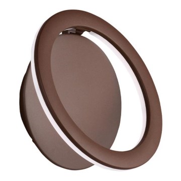 LED væglampe PALERMO LED/16W/230V brun