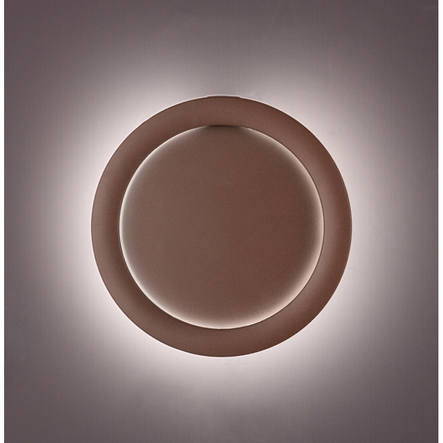 LED væglampe PALERMO LED/16W/230V brun