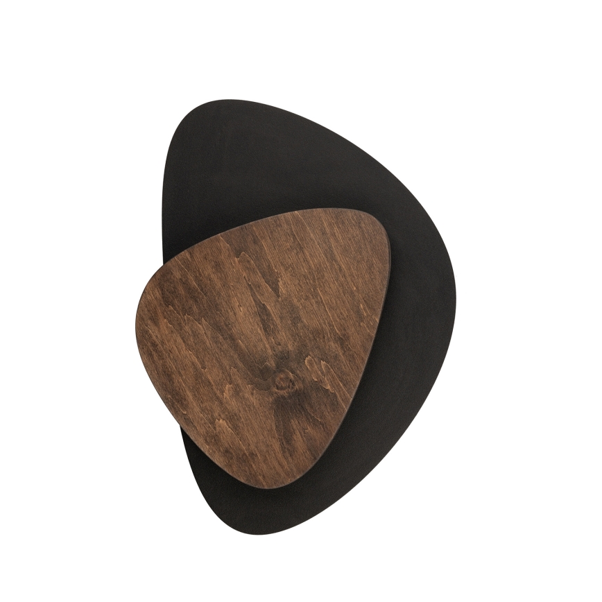 LED væglampe PEDRA LED/7W/230V sort/brun