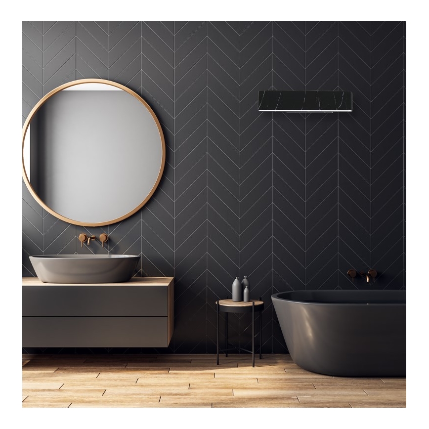 LED Væglampe PIERCE LED/12W/230V 30 cm sort