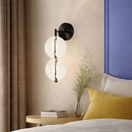 LED væglampe PLAYA LED/10W/230V sort