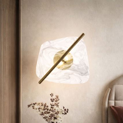 LED Væglampe RELAX LED/5W/230V guld/hvid