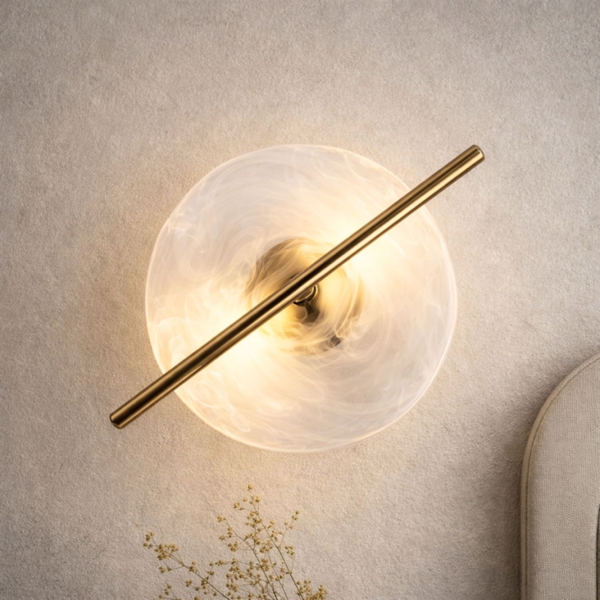LED-væglampe RELAX LED/5W/230V, guld/hvid