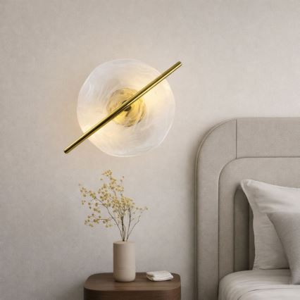 LED-væglampe RELAX LED/5W/230V, guld/hvid