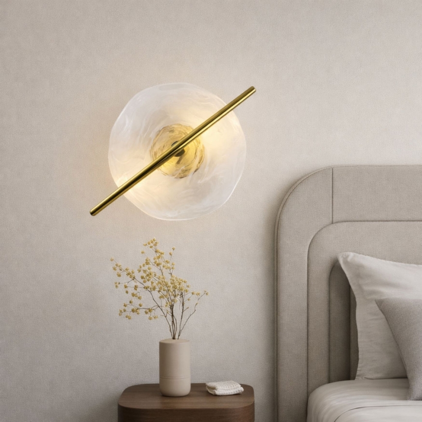 LED-væglampe RELAX LED/5W/230V, guld/hvid
