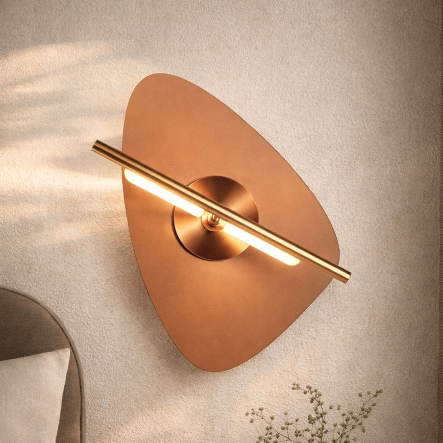 LED væglampe RELAX LED/5W/230V guld/røgbrun