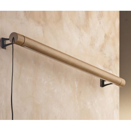 LED væglampe ROLLO LED/30W/230V træ