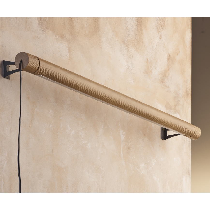 LED væglampe ROLLO LED/30W/230V træ