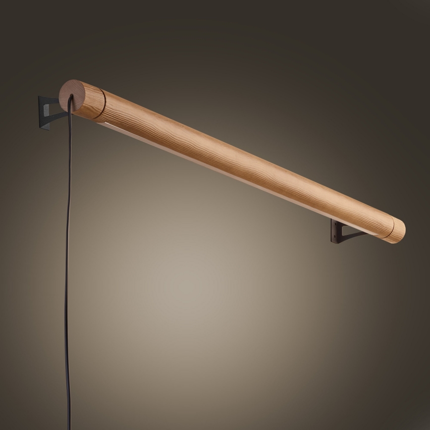 LED væglampe ROLLO LED/30W/230V træ