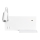 LED væglampe SHELF LED/4W+LED/5W+LED/2W/230V + USB port hvid