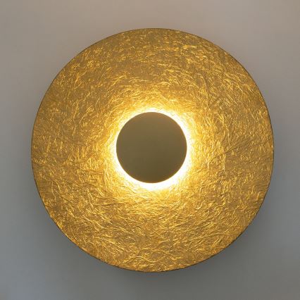 LED væglampe SOLE LED/16W/230V diameter 65 cm guldfarvet