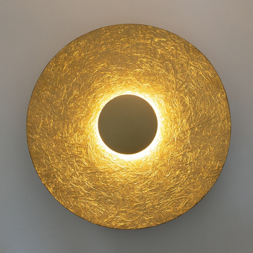 LED væglampe SOLE LED/16W/230V diameter 65 cm guldfarvet