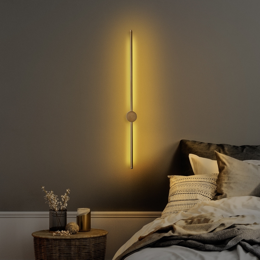 LED væglampe SWORD LED/13W/230V 3000K mat guld
