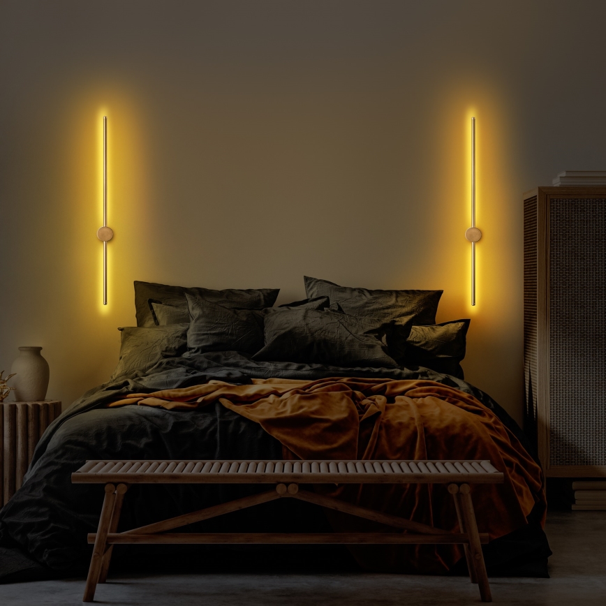 LED væglampe SWORD LED/13W/230V 3000K mat guld