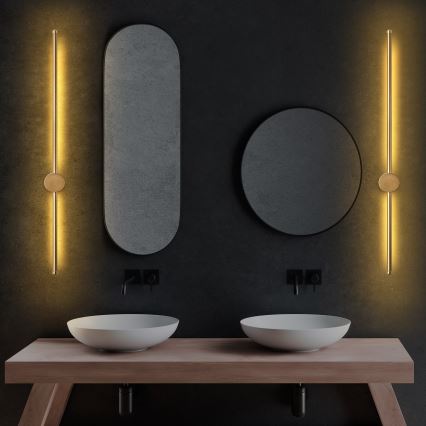 LED væglampe SWORD LED/13W/230V 3000K mat guld