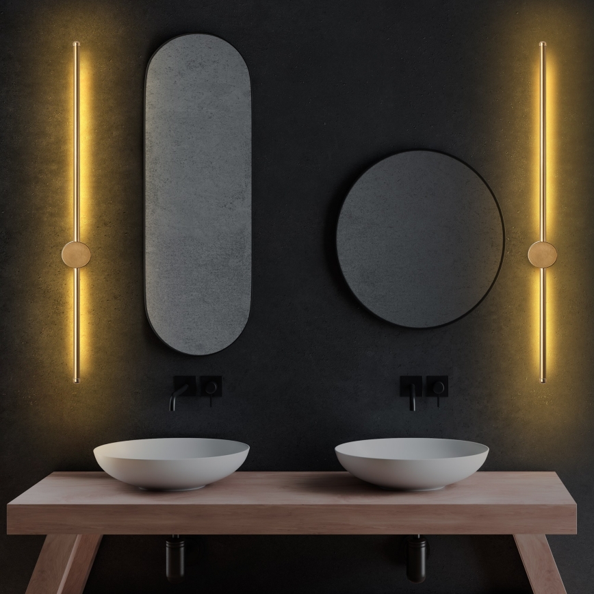 LED væglampe SWORD LED/13W/230V 3000K mat guld