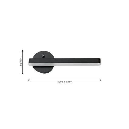 LED væglampe SYDNEY LED/6W/230V sort
