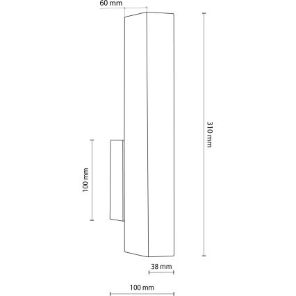 LED væglampe TEO LED/3W/230V 3000K fyrretræ