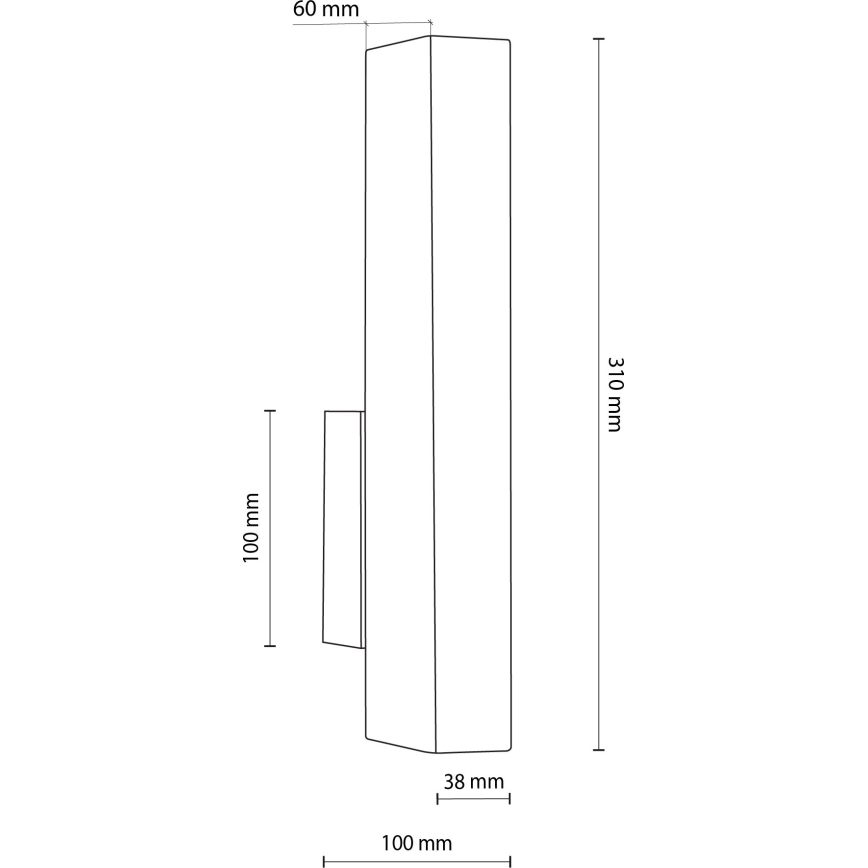 LED væglampe TEO LED/3W/230V 3000K fyrretræ