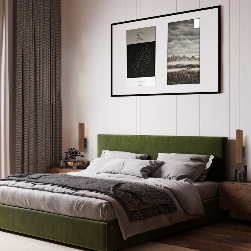 LED væglampe TEO LED/3W/230V 3000K valnød