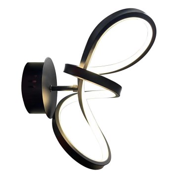 LED væglampe TESORO LED/15W/230V sort